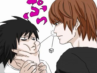 l and yagami lights :3 yaoi